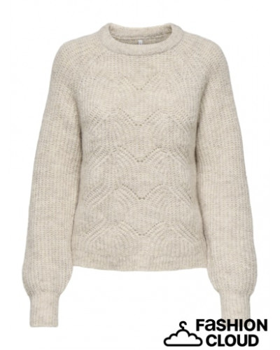 ONLGILA LIFE LS STRUCTURE O-NECK BF KNT