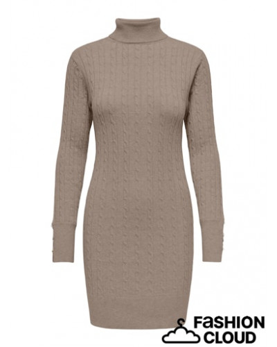ONLLOUIS LS ROLLNECK CABLE DRESS AT KNT