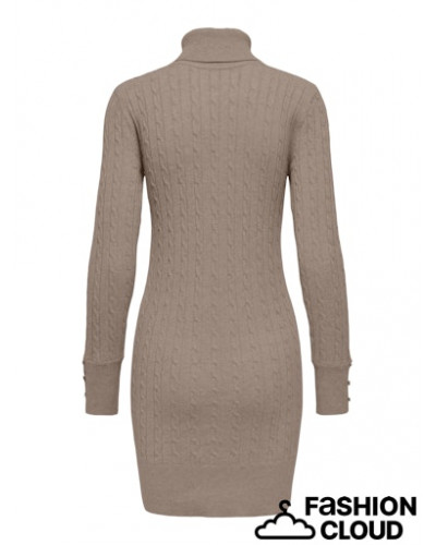 ONLLOUIS LS ROLLNECK CABLE DRESS AT KNT