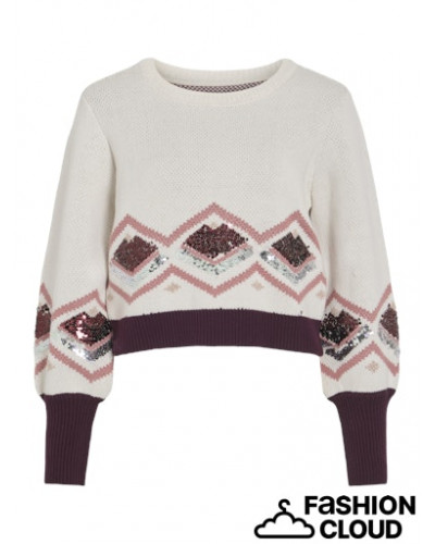 VIRAKLA L/S KNIT PULLOVER