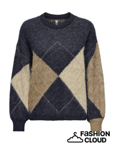 ONLNOEME LIFE LS JQ O-NECK KNT