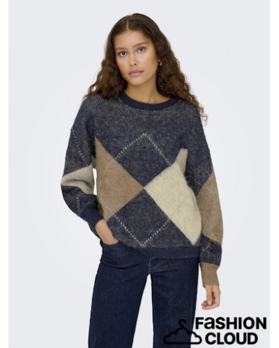 ONLNOEME LIFE LS JQ O-NECK KNT