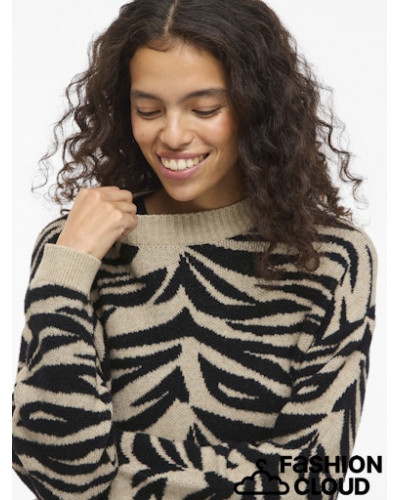 VIFEAMA JACQUARD KNIT TOP