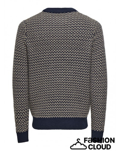 ONSMUSA REG 3 STRUC CREW KNIT