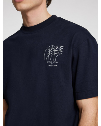 SLHRELAXJAY LICENSE SS O-NECK TEE