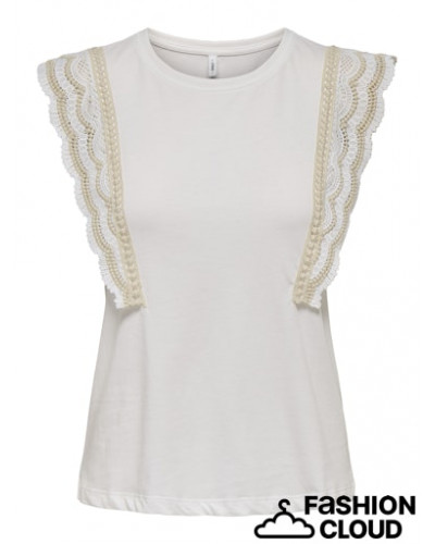 ONLMIA LIFE S/L O-NECK FRLL TOP JRS