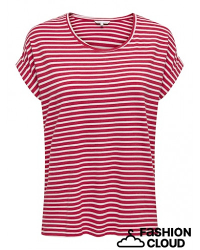 ONLMOSTER STRIPE S/S O-NECK TOP JRS NOOS