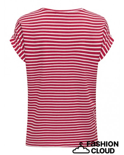ONLMOSTER STRIPE S/S O-NECK TOP JRS NOOS