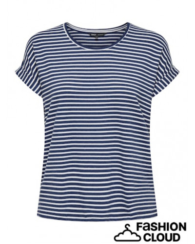ONLMOSTER STRIPE S/S O-NECK TOP JRS NOOS