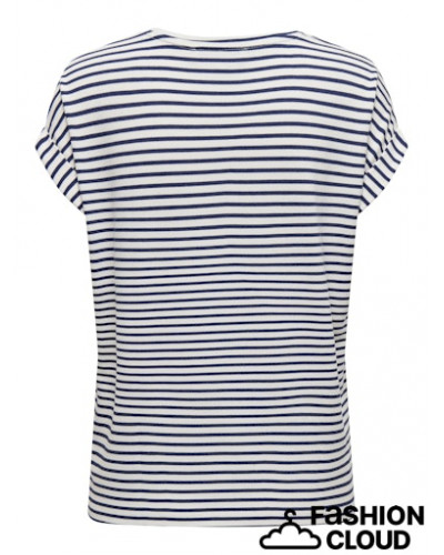 ONLMOSTER STRIPE S/S O-NECK TOP JRS NOOS