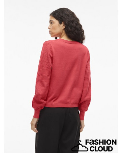 VIMILOS L/S O-NECK POINTELLE TOP - NOOS