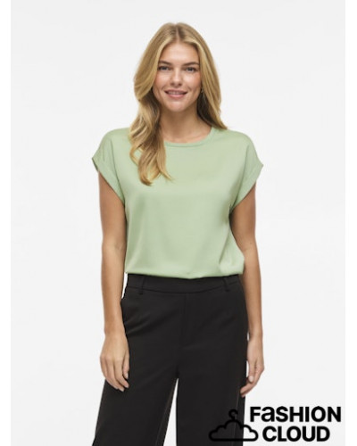 VIELLETTE S/S SATIN TOP - NOOS