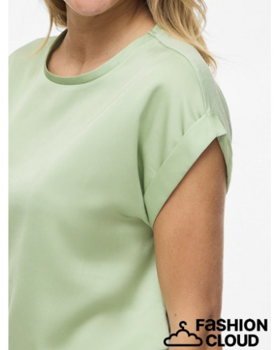 VIELLETTE S/S SATIN TOP - NOOS