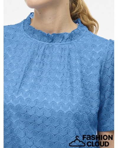 VIMOKA S/S HIGH NECK TOP/KA