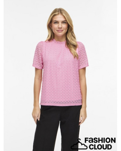 VIMOKA S/S HIGH NECK TOP/KA