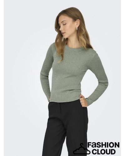 JDYPLUM LUREX L/S O-NECK PULLOVER KNT