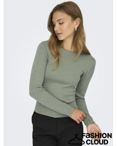 JDYPLUM LUREX L/S O-NECK PULLOVER KNT