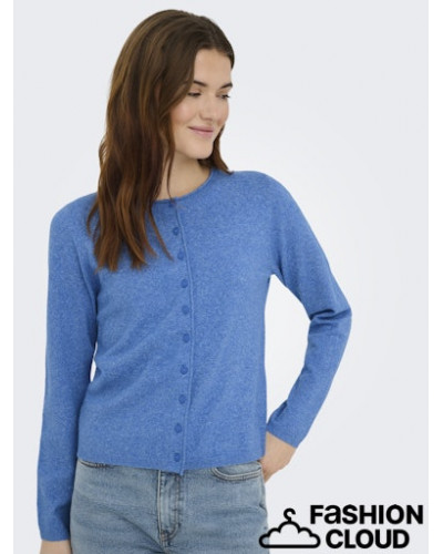 ONLLOYAL LS O-NECK BUTTON CARDI KNT NOOS
