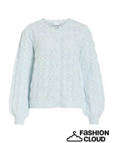 VILOWEN L/S O-NECK KNIT CARDIGAN/PB/R/1