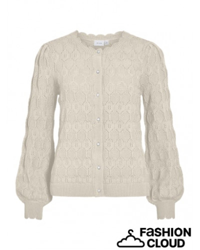 VILOWEN L/S O-NECK KNIT CARDIGAN/PB/R/1