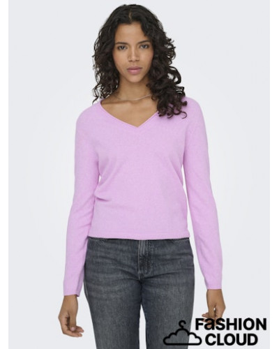 ONLLOYAL LS V-NECK PULLO KNT NOOS