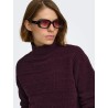 ONLGLOBE LS PATTERN HIGHNECK BF KNT