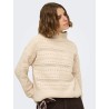 ONLGLOBE LS PATTERN HIGHNECK BF KNT