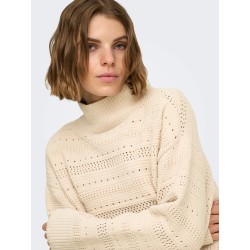 ONLGLOBE Strickpullover mit hohem Kragen