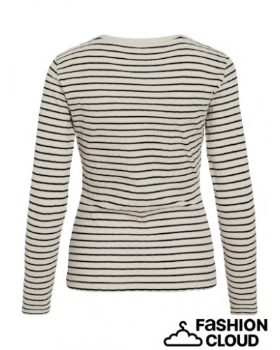 VIAMELINE O-NECK L/S TOP/PB