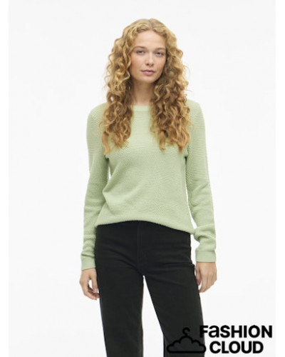 VIDALO O-NECK L/S KNIT TOP- NOOS