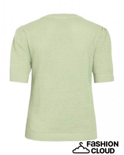 VIDALO O-NECK S/S KNIT TOP - NOOS
