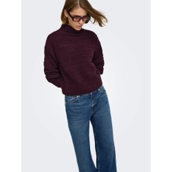ONLGLOBE Strickpullover mit hohem Kragen