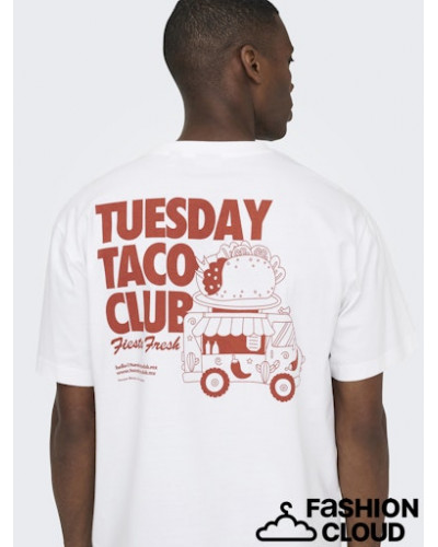 ONSFRED LIFE FOODIE RLX SS TEE