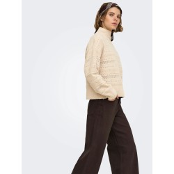 ONLGLOBE Strickpullover mit hohem Kragen
