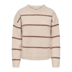 JDYNEEL L/S O-NECK STRIPE PULLOVER KNT
