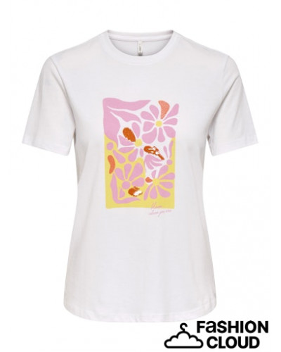 ONLKITA REG S/S PRINT TOP NOOS