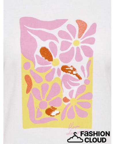 ONLKITA REG S/S PRINT TOP NOOS