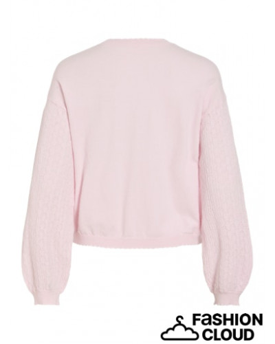 VIEMI NEW O-NECK L/S KNIT TOP/TES