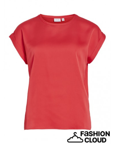 VIELLETTE S/S SATIN TOP - NOOS