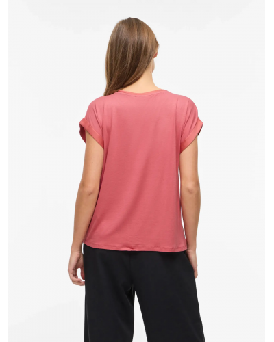 VIELLETTE S/S SATIN TOP - NOOS