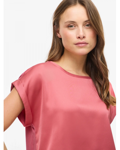 VIELLETTE S/S SATIN TOP - NOOS