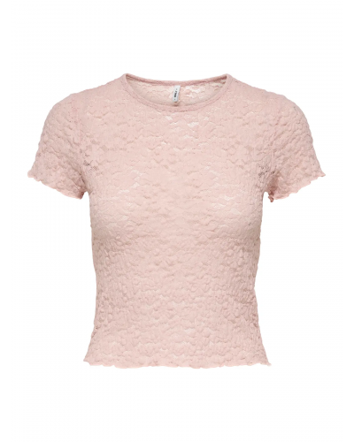 ONLFAITH S/S LACE TOP JRS