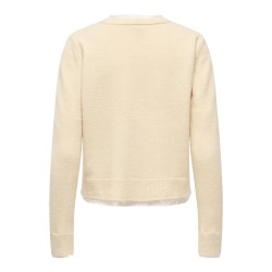 ONLRINE LS O-NECK MIX CARDIGAN CS KNT