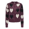 Cardigan ONLRITU jacquard con scollo rotondo