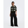 ONLRITU Jacquard-Strickjacke mit Rundhalsausschnitt