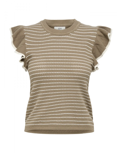 JDYCARICE S/L FRILL PULLOVER KNT NOOS
