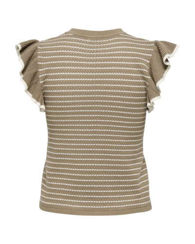 JDYCARICE S/L FRILL PULLOVER KNT NOOS