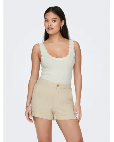 JDYNANNA S/L SCALLOP EDGE TOP KNT NOOS