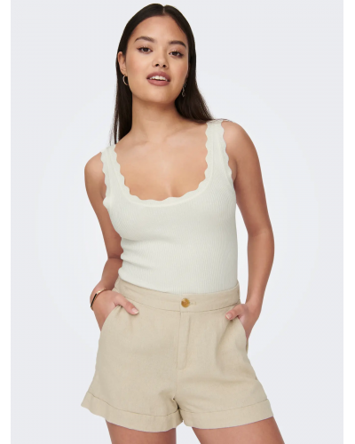 JDYNANNA S/L SCALLOP EDGE TOP KNT NOOS