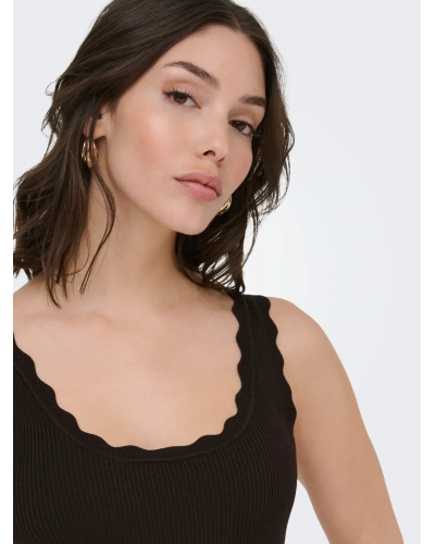 JDYNANNA S/L SCALLOP EDGE TOP KNT NOOS